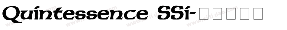 Quintessence SSi字体转换